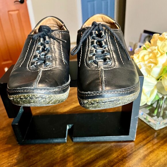 Women's Brand New Clarks Dynamic Drive Black Leather Artisan Shoes Size 7.5 - Picture 4 of 7